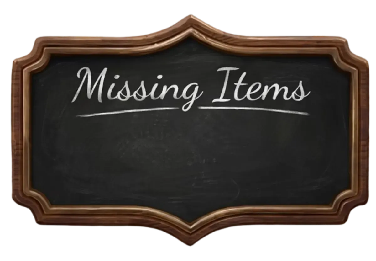 Missing Items